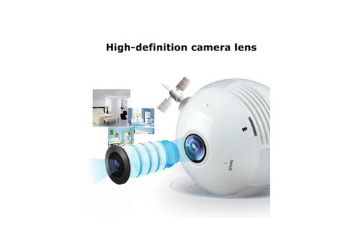 Ampoule camera espion wifi IP HD 360° avec Détection de mouvement au meilleur prix au Maroc