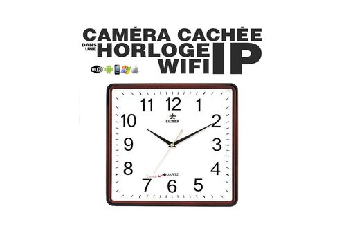 Montre Murale caméra Cachée WI-FI Full HD Détection de Mouvement IP au meilleur prix au Maroc