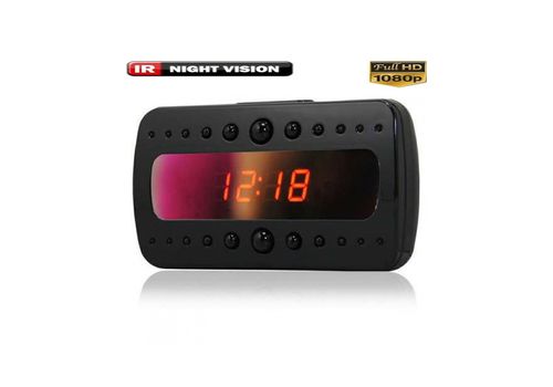 Réveil Caméra Espion Full HD vision de nuit - Détection de mouvement au meilleur prix au Maroc