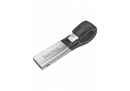 Sandisk iXpand clé usb OTG 64GB iphone USB 3.0 Double connecteur USB 3.0 (iphone/ipad/pc) au meilleur prix au Maroc