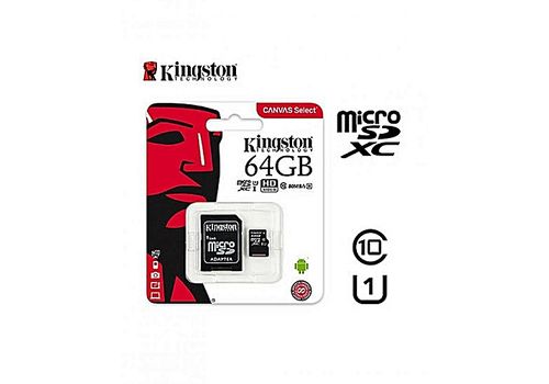 Kingston Carte mémoire 64GB Classe 10 ORIGINAL au meilleur prix au Maroc