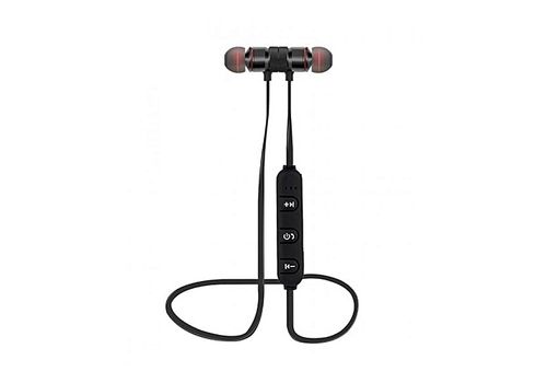 Écouteur bluetooth sport sans fil avec microphone - Noir au meilleur prix au Maroc