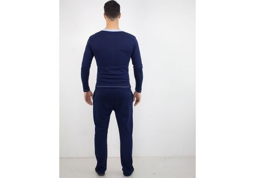 Pyjamas Col Rond 100% Coton Bleu Marine au meilleur prix au Maroc