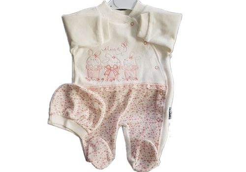 Babelinna turc , pyjama Dors-bien en velours brodé plus bonnet au meilleur prix au Maroc