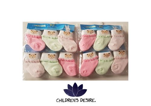 Baby chaussettes 12 paires unique pour votre bébé - NewBorn Bébé infantile Soft chaussette au meilleur prix au Maroc