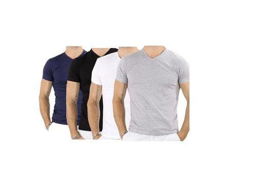 Pack 4 T-shirts Body 100% Coton au meilleur prix au Maroc