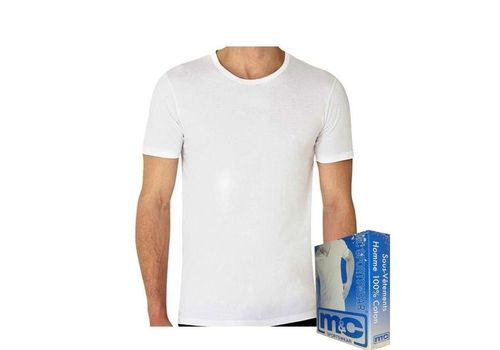 Sous-Vêtement Col R MC -  Blanc au meilleur prix au Maroc