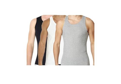 Pack 3 - Débardeurs Homme  -  Blanc/Gris/Noir au meilleur prix au Maroc