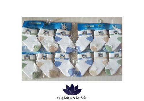 Baby chaussettes 12 paires unique pour votre bébé - NewBorn Bébé infantile Soft chaussette au meilleur prix au Maroc