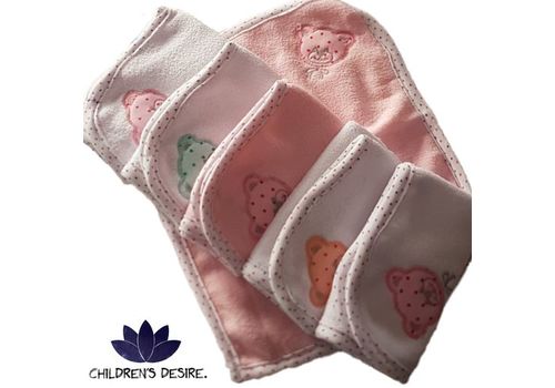 Pack de 6 Serviettes de toilette pour bébé Enfant Serviette de salive de bain en Fibre de bambou au meilleur prix au Maroc