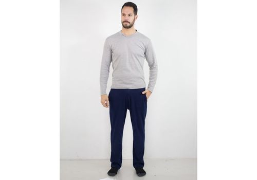 Pyjamas Col V  Gris & Noir au meilleur prix au Maroc