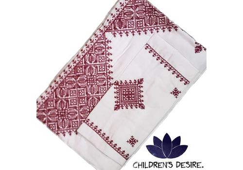 Drap housse et oreiller traditionnelle en coton pour lit bébé au meilleur prix au Maroc
