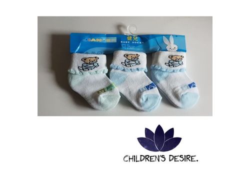 Baby chaussettes 3 paires unique pour votre bébé - NewBorn Bébé infantile Soft chaussette au meilleur prix au Maroc