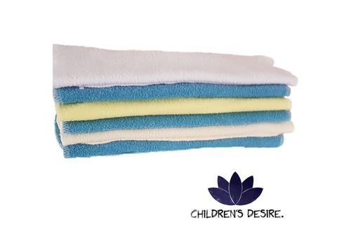 Pack de 6 Serviettes de toilette pour bébé Enfant Serviette de salive de bain en Fibre de bambou au meilleur prix au Maroc