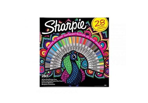 Sharpie Lot de 28 marqueurs permanents assortis (Multicolore) au meilleur prix au Maroc