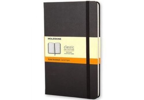 Carnet ligné Grand format Couverture souple noire 13 x 21 cm au meilleur prix au Maroc