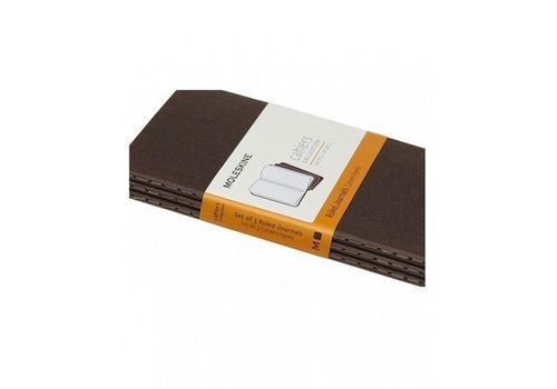 Set de 3 cahiers lignés Format de poche Couverture souple (13 x 21 cm) Marron au meilleur prix au Maroc