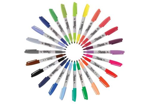 Sharpie Marqueurs Permanents, Pointe Fine, Couleur Cosmique, édition limitée, Lot de 24 au meilleur prix au Maroc