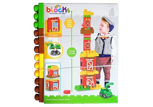 Blocks - Jeu de construction d'une "Ferme Sympathique" avec 42 pièces (Jeu éducatif) au meilleur prix au Maroc