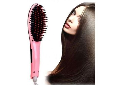 Brosse Lissante Magique Electrique - Rose au meilleur prix au Maroc