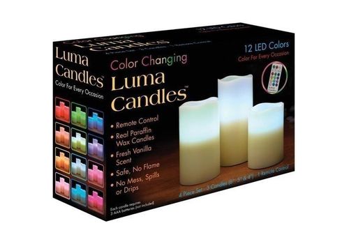 3 Pcs Luma Candle-  12 Couleurs avec Télécommande au meilleur prix au Maroc