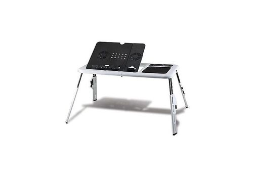 Table pliable pour PC Portable Réglable avec Ventilateur de Refroidissement Intégré au meilleur prix au Maroc