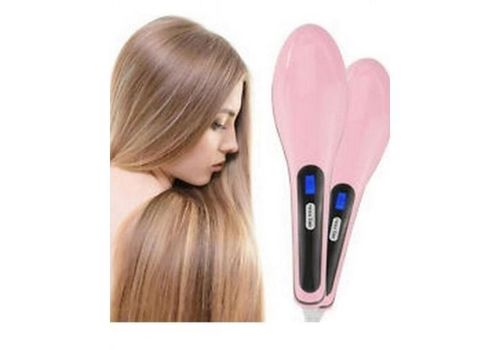 Brosse Lissante Magique Electrique - Rose au meilleur prix au Maroc