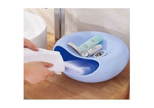 Bol de rangement multifonctionnel  avec emplacement  pour téléphone - Bleu au meilleur prix au Maroc