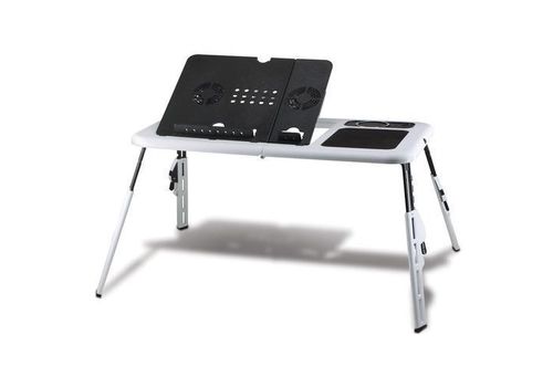 E-TABLE pliable pour PC Portable Réglable avec Ventilateur de Refroidissement Intégré au meilleur prix au Maroc