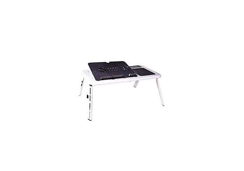 Table pliable pour PC Portable Réglable avec Ventilateur de Refroidissement Intégré au meilleur prix au Maroc