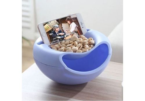 Bol de rangement multifonctionnel  avec emplacement  pour téléphone - Bleu au meilleur prix au Maroc