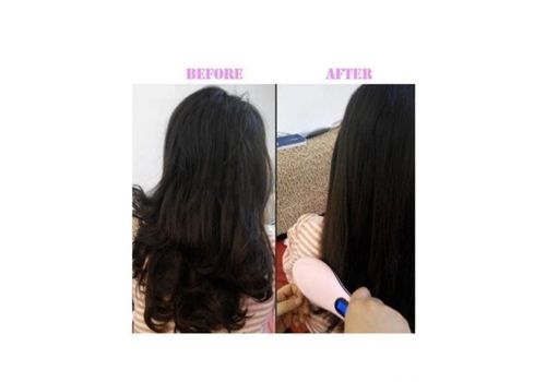 Brosse Lissante Magique Electrique - Rose au meilleur prix au Maroc