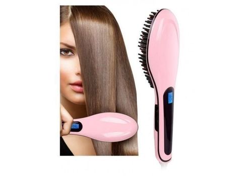 Brosse Chauffante - Rose qualité superieure au meilleur prix au Maroc