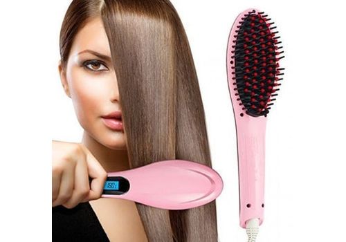 Brosse Cheveux Lissante Electrique Magique-FAST HAIR STRAIGHTENER au meilleur prix au Maroc
