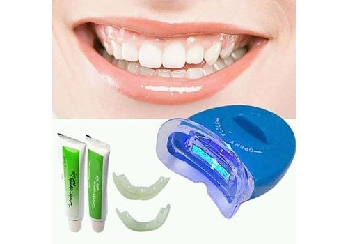 Kit Blanchiment des Dents Gel + Lampe UV WhiteLigh au meilleur prix au Maroc
