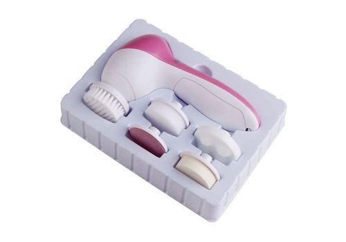 Pack Brosse cheveux lissante électrique + Brosse de nettoyage pour visage 5 en 1 au meilleur prix au Maroc