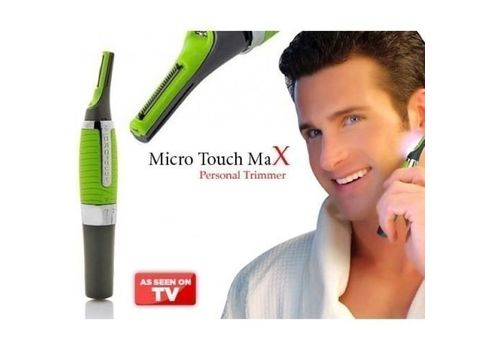 Mini portable Tondeuse Micro Touch Max Nez Oreille Sourcil avec Eclairage Intégré au meilleur prix au Maroc