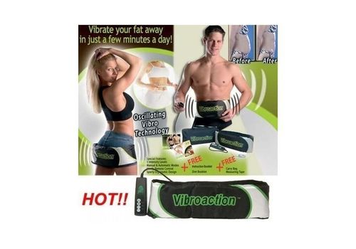 Ceinture vibratoire vibrante pour massage - Gris et noir au meilleur prix au Maroc