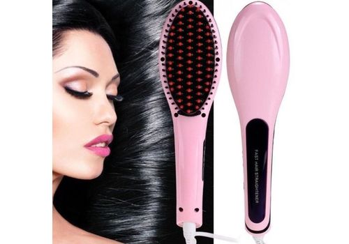 Pack Brosse Cheveux Lissante Electrique + Brosse De Nettoyage Pour Visage 5 en 1 au meilleur prix au Maroc