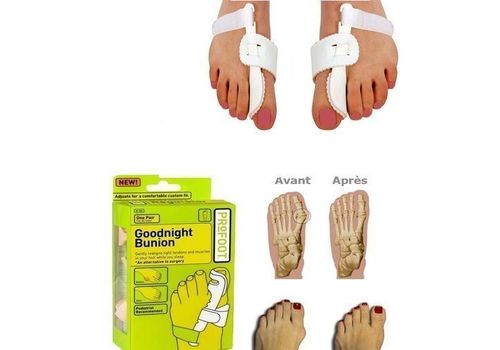 Appareil à Bunion -Goodnight - Blanc au meilleur prix au Maroc