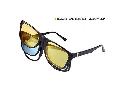 Magic Vision MK Aimant à changement rapide polarisé 3-en-1 pour lunettes de soleil unisexe (G461 - Multicolore) au meilleur prix au Maroc
