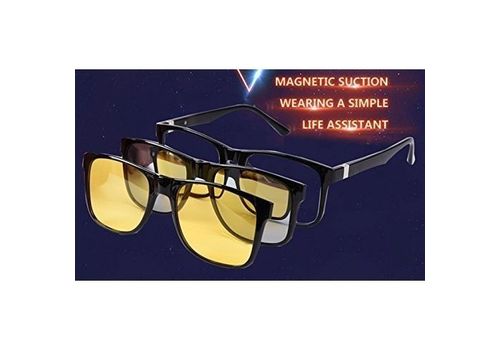 Magic Vision MK Aimant à changement rapide polarisé 3-en-1 pour lunettes de soleil unisexe (G461 - Multicolore) au meilleur prix au Maroc