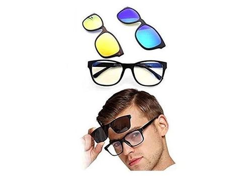 Magic Vision MK Aimant à changement rapide polarisé 3-en-1 pour lunettes de soleil unisexe (G461 - Multicolore) au meilleur prix au Maroc