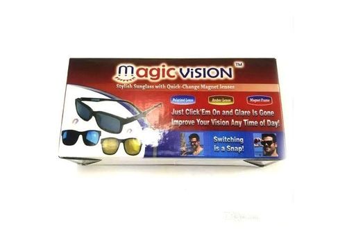 Magic Vision MK Aimant à changement rapide polarisé 3-en-1 pour lunettes de soleil unisexe (G461 - Multicolore) au meilleur prix au Maroc