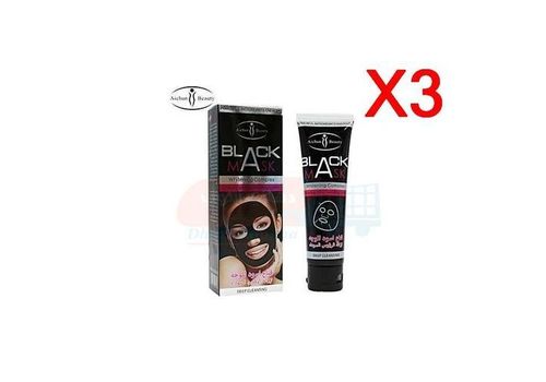 Pack 3 Masque Noir carbone pour éliminer l'acné et les points noirs au meilleur prix au Maroc