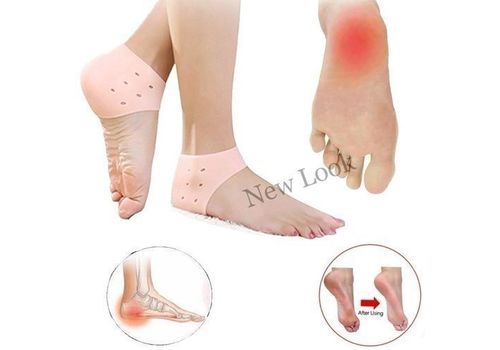Silicone de talon Anti-fissures pour traiter et  Soulager les douleurs au talon des pieds-Réutilisable au meilleur prix au Maroc
