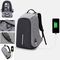 Sac à dos Anti Vol Multifonctions (à port USB) Gris au meilleur prix au Maroc