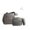 Pack My Baby : Sac à langer en Cuir 4 pièces - Gris au meilleur prix au Maroc