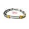 Bracelet Avec Plaque En Acier Inoxydable Pour Homme - Argent + DORE au meilleur prix au Maroc
