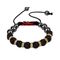 Bracelet Shamballa Crystal Noir BLANC Et DORE - Unisex au meilleur prix au Maroc